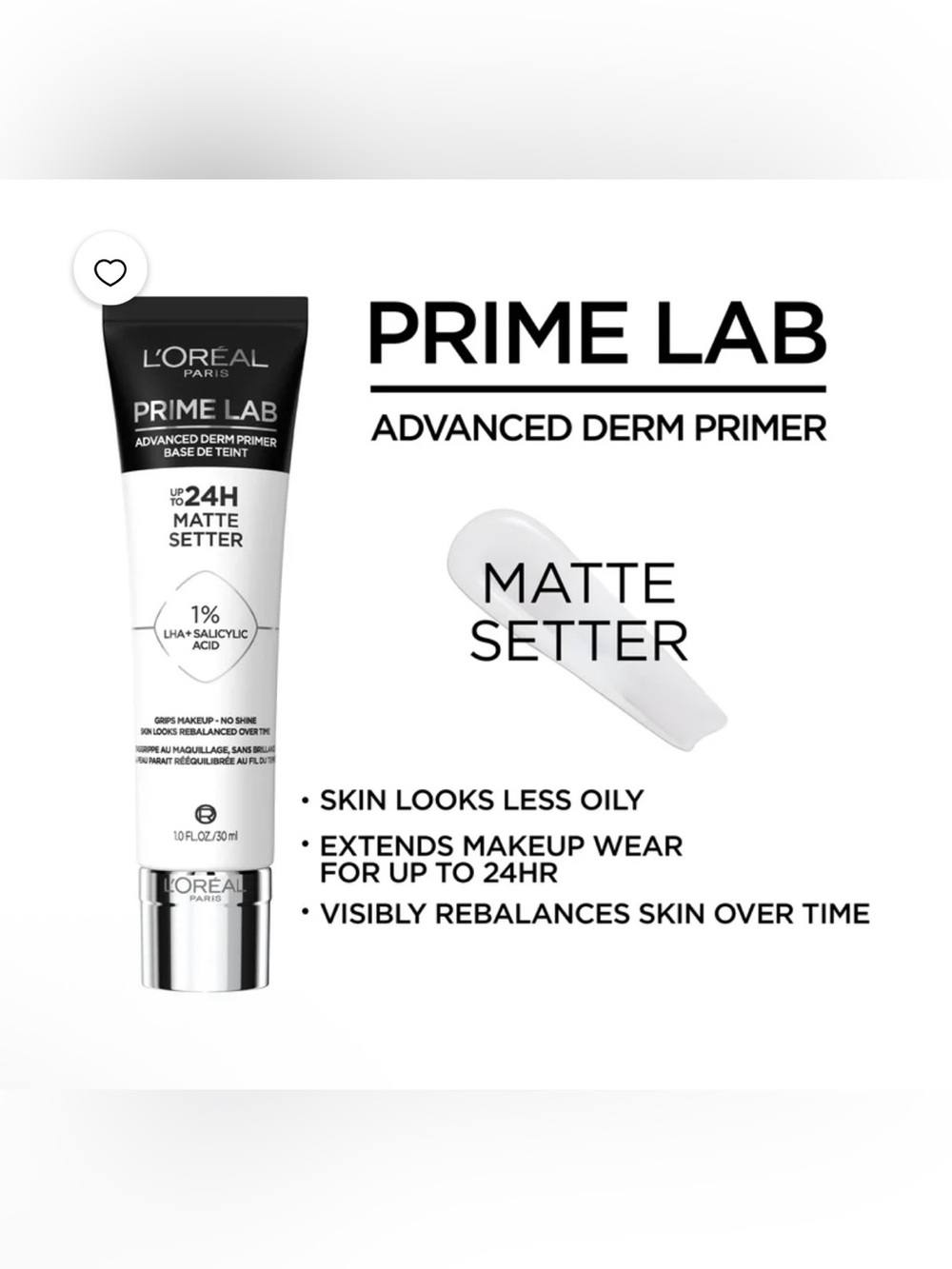 NEW L'Oreal Prime Lab Matte Setter Primer - Picture 3 of 7